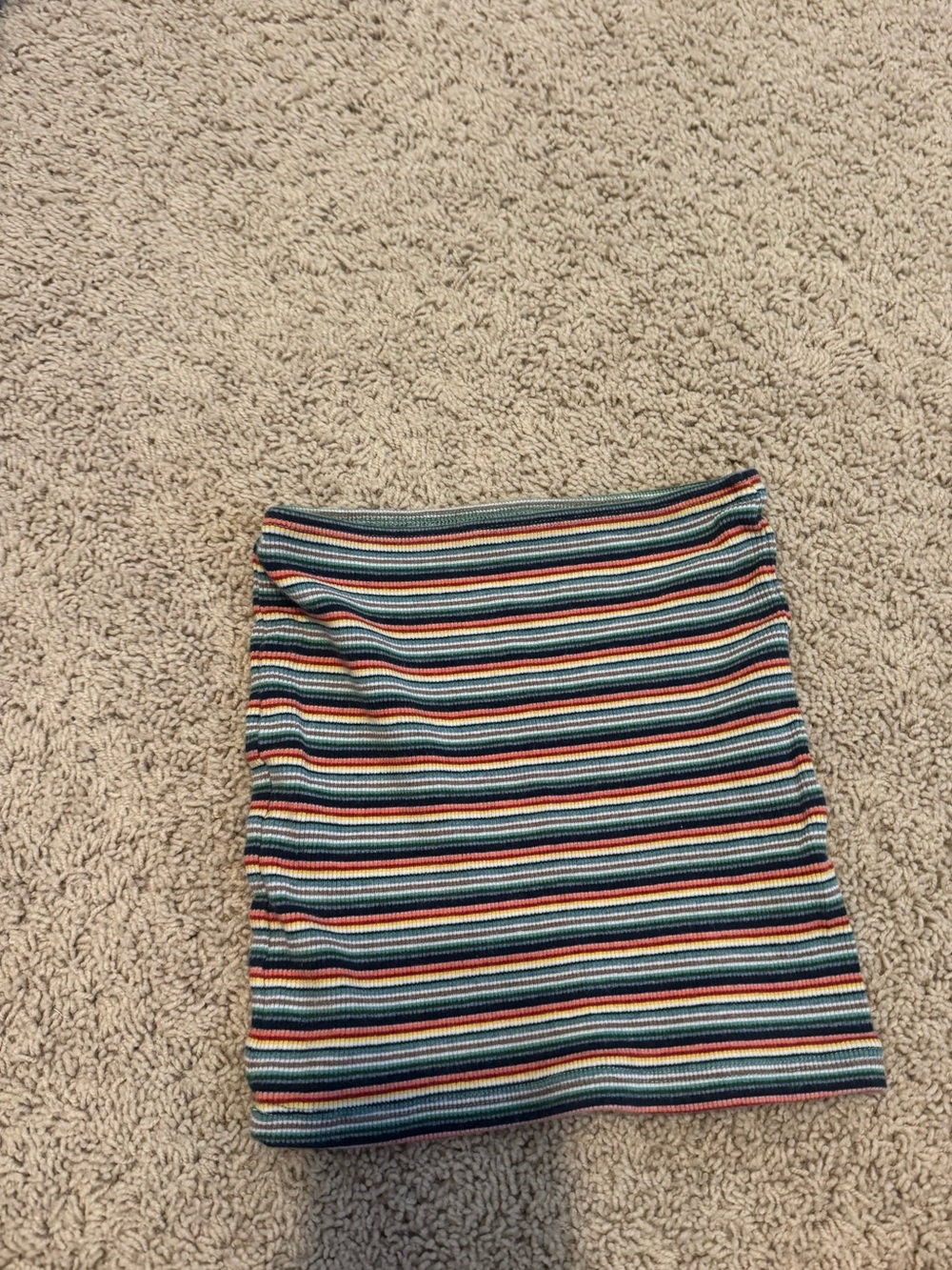 Rainbow brandy tube top